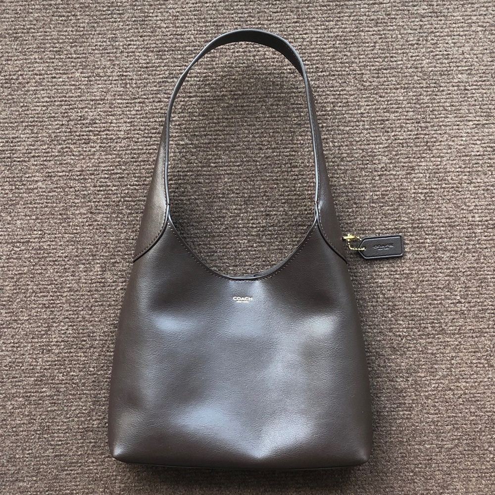 Coach Brown Leather Brooklyn 28 Shoulder Bag